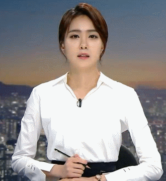 안나경 아나운서 셔츠 핏.gif | 인스티즈