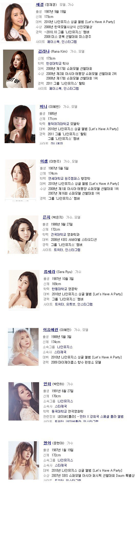 탈퇴한 멤버 9명인 걸그룹 | 인스티즈