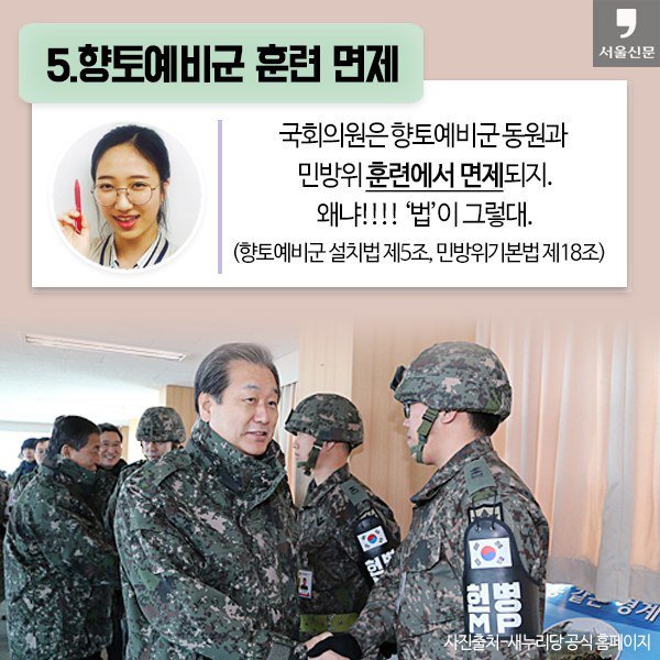 한국 국회의원의 특권 | 인스티즈