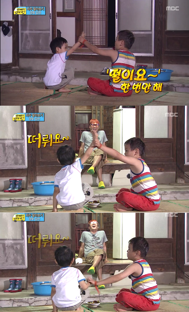 [아빠어디가] 감동받게 만든 8살 윤후가 눈높이에서 동생을 대하는 방법(정말 좋은아빠가 될것같은 후야) | 인스티즈