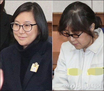 웃는 장시호-고개숙인 최순실.jpg | 인스티즈