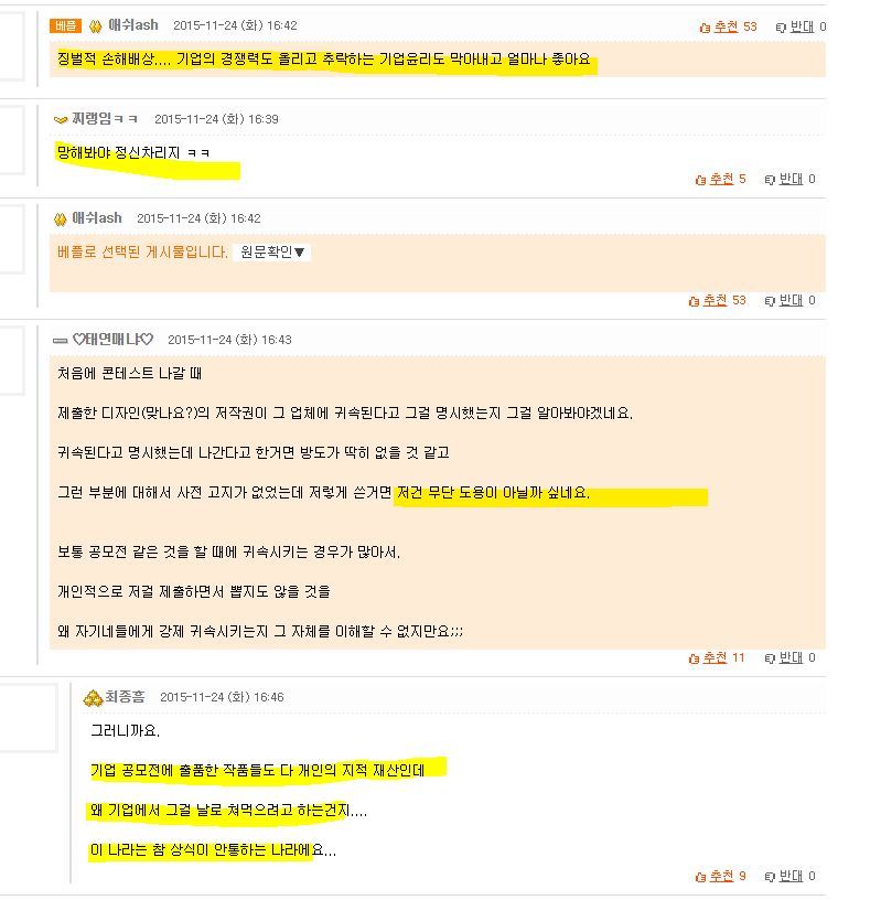 어느 사이트의 저작권에 대한 인식 | 인스티즈