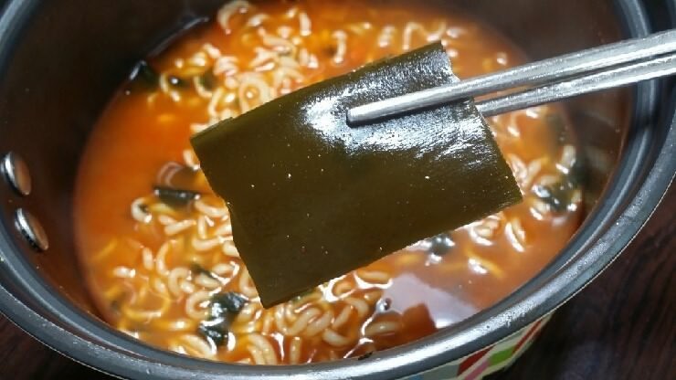 너구리 다시마 먹는다 vs 안먹는다 | 인스티즈