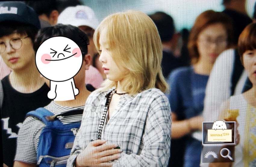 오늘자 공항 태연 .jpg | 인스티즈