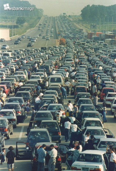 80~90년대 명절 고속도로 풍경 | 인스티즈