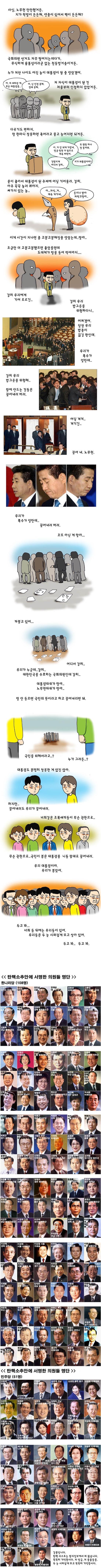 노무현 대통령 탄핵당할 시절 강풀작가 웹툰 + 탄핵이유 | 인스티즈