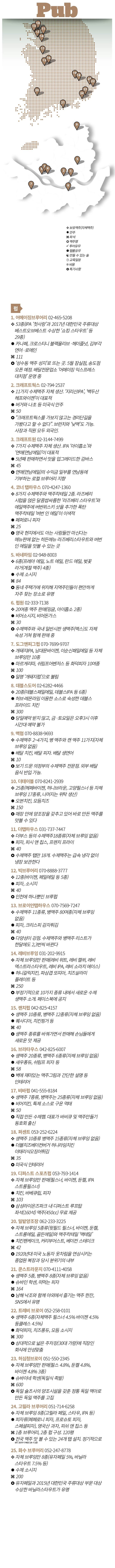 전국 수제맥주 지도 | 인스티즈