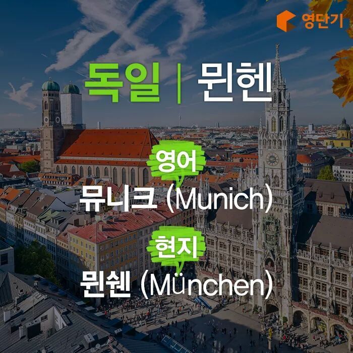 현지어와 영어가 다른 유럽 도시들 | 인스티즈
