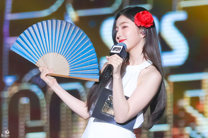 머리에 꽃을 단 아이린.jpgif | 인스티즈