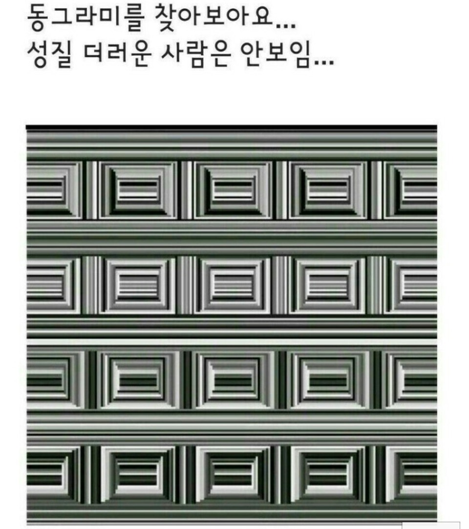 성질 더러운 사람들은 안보인다는 동그라미 | 인스티즈