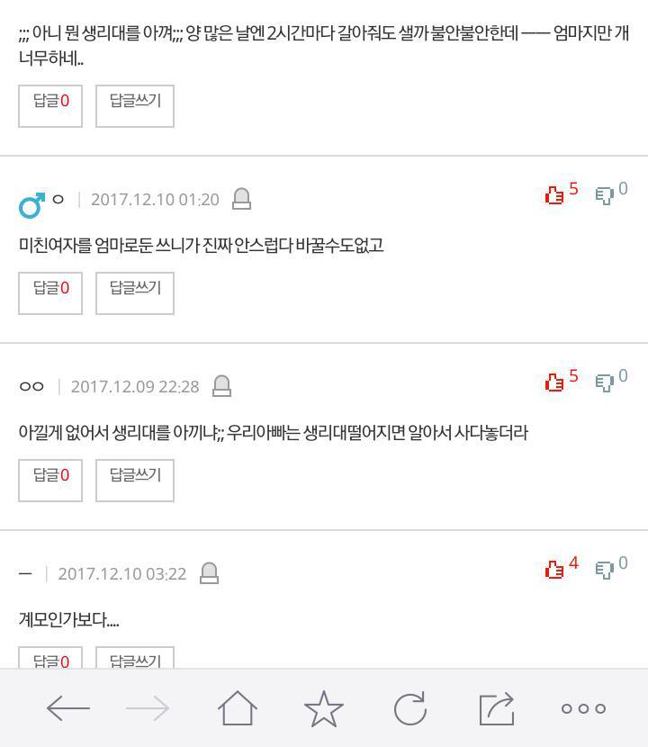 생리대 아껴쓰라는 엄마..어떻게 해야할까요 | 인스티즈