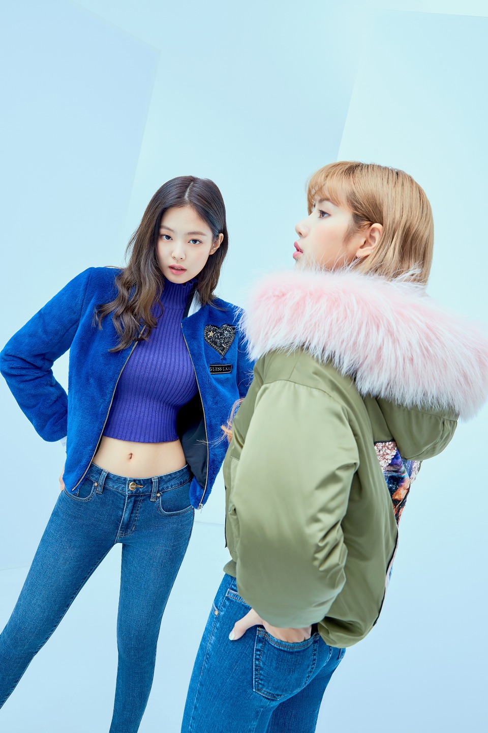 블랙핑크 게스 2018 겨울 아우터 | 인스티즈