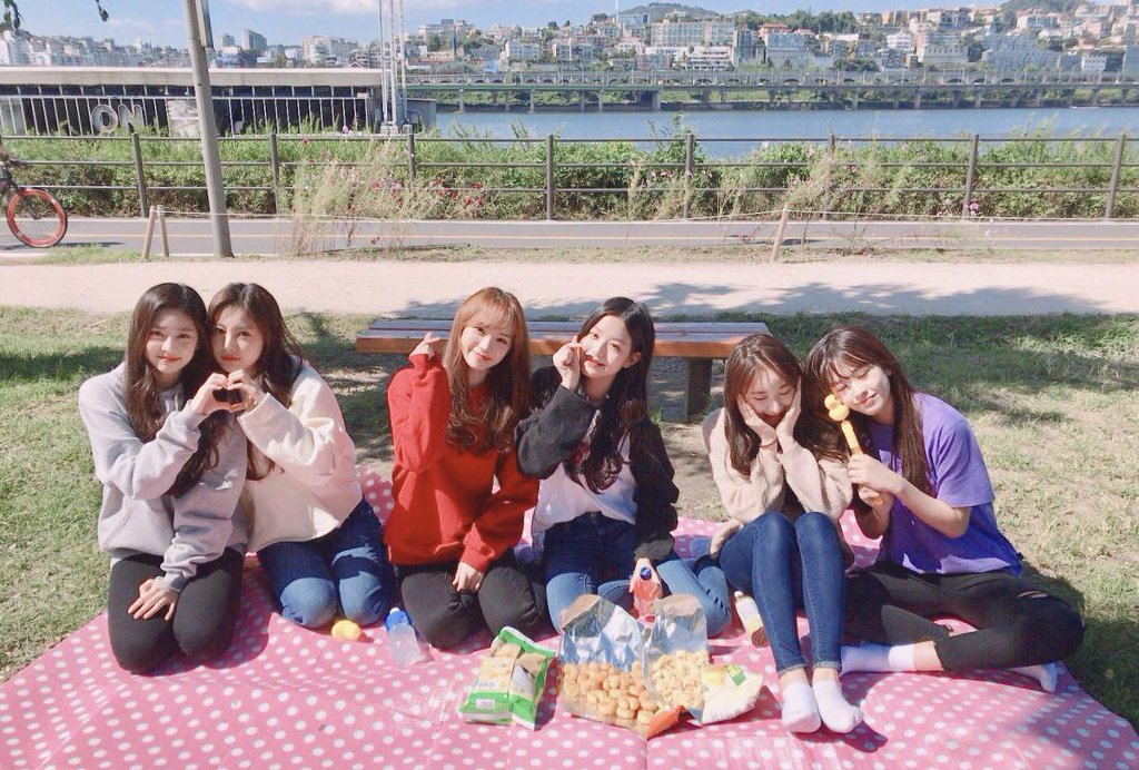 한강 나들이 다녀온 어제자 아이즈원 | 인스티즈