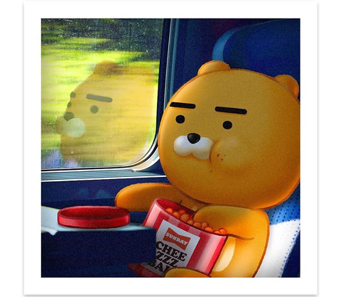 치즈볼 먹는 라이언.jpg | 인스티즈
