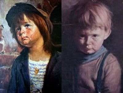 저주를 부르는 그림.."우는소년" | 인스티즈