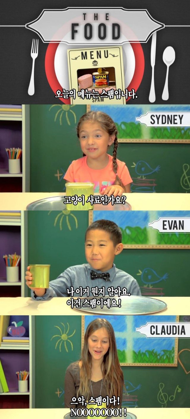 스팸을 싫어하는 미국아이들 | 인스티즈