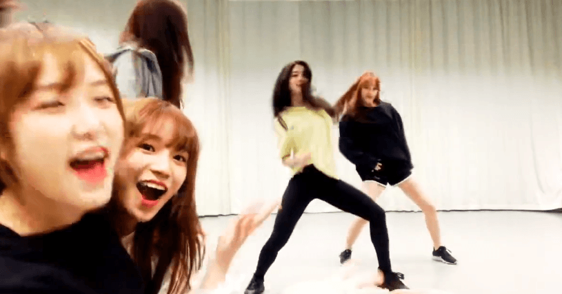 아이즈원 브이라이브 댄스타임(떽띠 유리,클라스 채연,울림즈).gif | 인스티즈