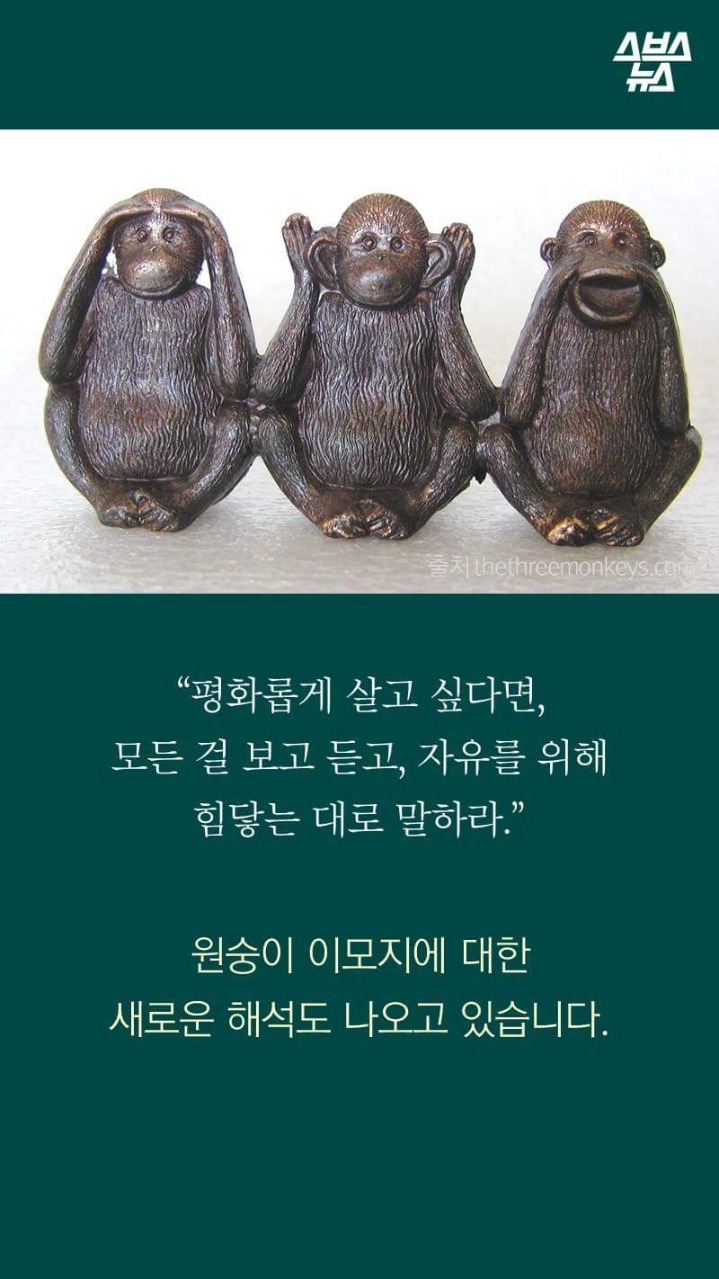 🙊🙉🙈 이원숭이 이모티콘에 심오한 뜻이.. | 인스티즈