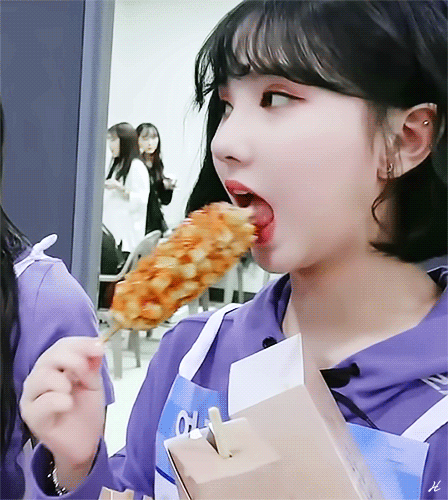 여자친구 은하 핫도그 먹방.gif | 인스티즈